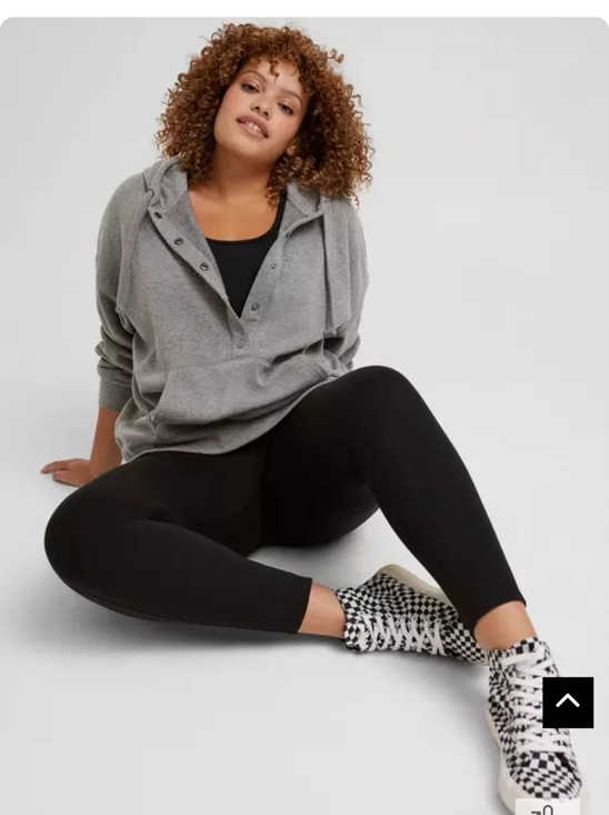torrid Tops - TORRID Cozy Fleece Snap Button Relaxed Hoodie - Size 3XL
